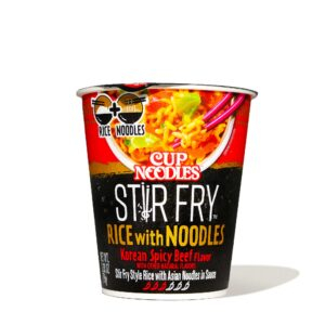 Nissin Cup Rice & Noodle: Korean Spicy Beef