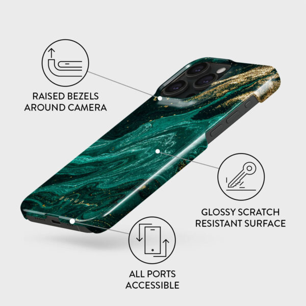 Emerald Pool - Elegant iPhone 15 Pro Max Case