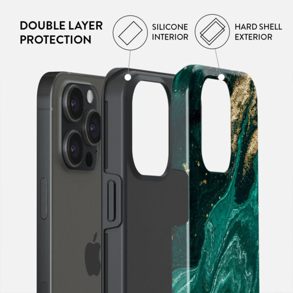 Emerald Pool - Elegant iPhone 15 Pro Case