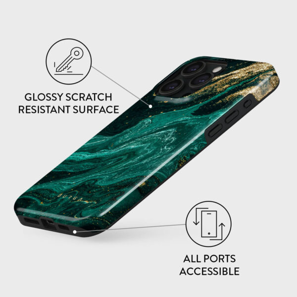 Emerald Pool - Elegant iPhone 15 Pro Max Case