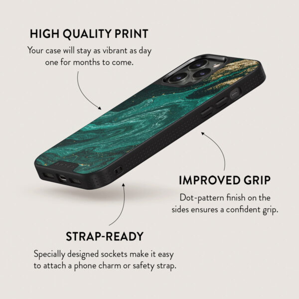 Emerald Pool - Elegant iPhone 15 Pro Max Case