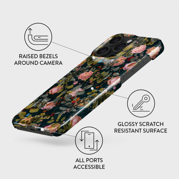 Bloomy Garden - Vintage iPhone 15 Pro Case