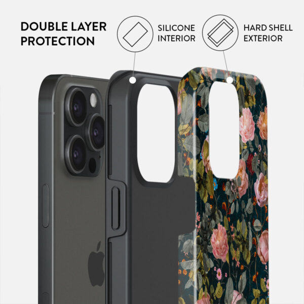 Bloomy Garden - Vintage iPhone 15 Pro Case