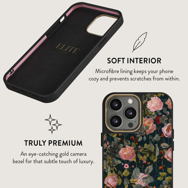 Bloomy Garden - Vintage iPhone 15 Pro Case