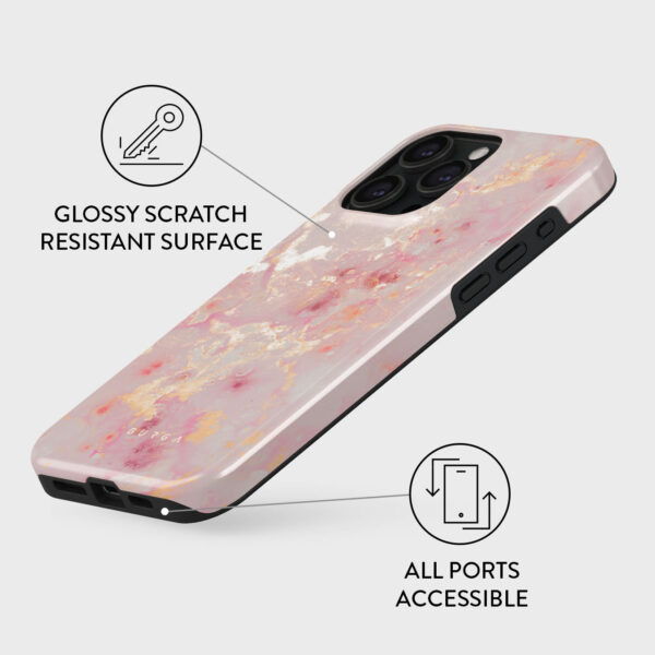 Golden Coral - Pink iPhone 15 Pro Max Case