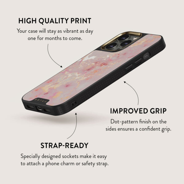 Golden Coral - Pink iPhone 15 Pro Max Case
