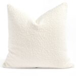 Cambie Boucle 22x22 Pillow. Chalk