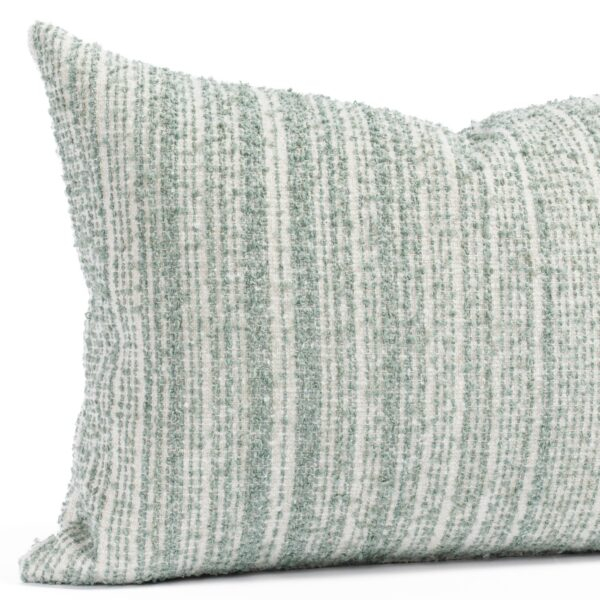 Kos Stripe 14x20 Lumbar Pillow. Jade