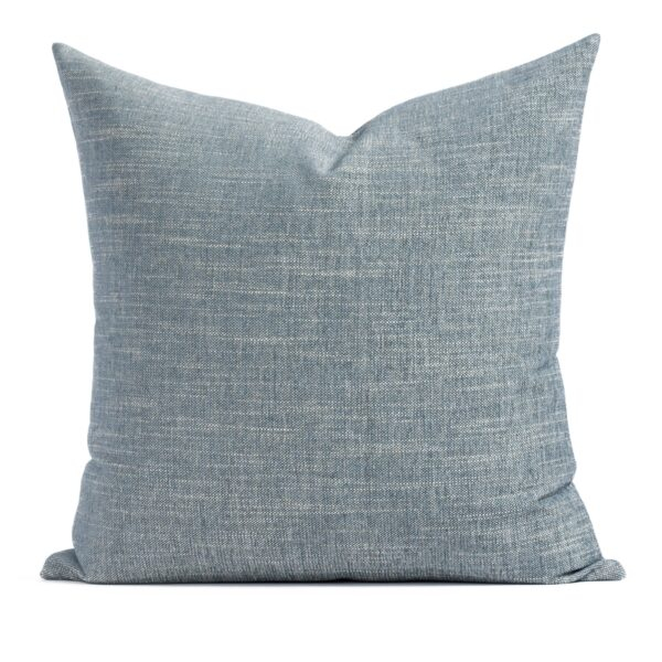 Perry 22x22 Pillow. Chambray