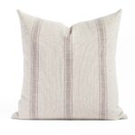 Theo Stripe 22x22 Pillow. Mauve
